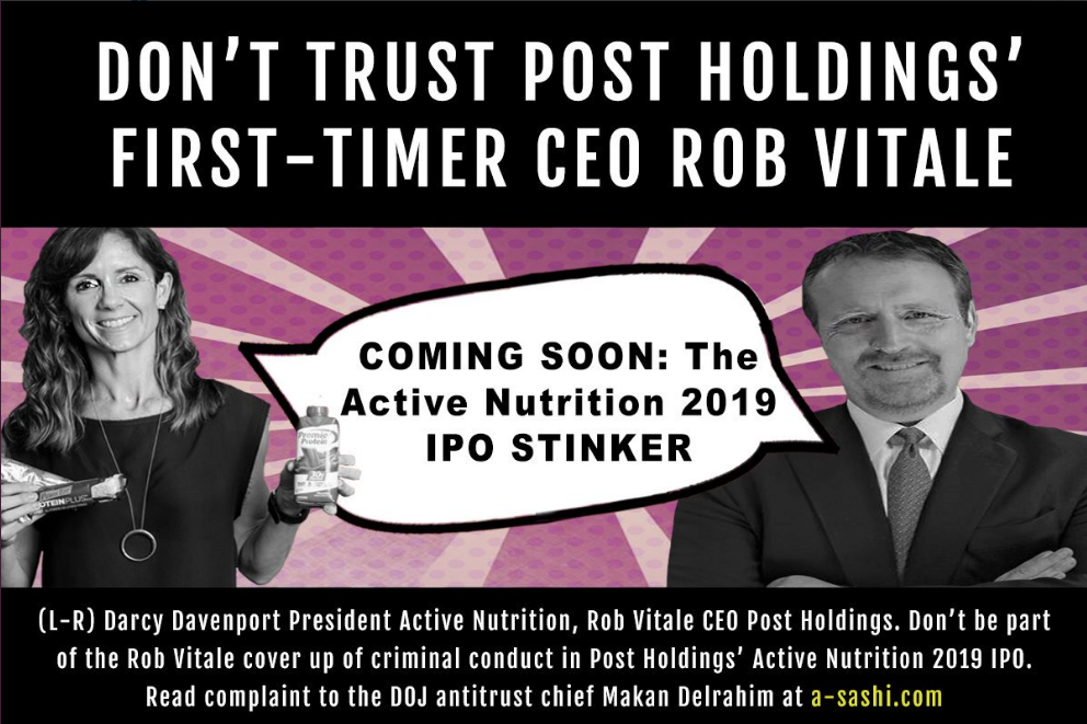 Rob Vitale Post Holdings IPO